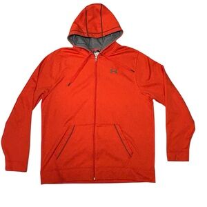 Under Armour Mens Size XL Sweatshirt Hoodie Full Zip Running Gym Activewear